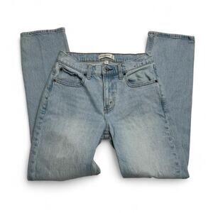 Abercrombie The 90s Straight Mid Rise Curve Love Jeans Womens Size 26 Short